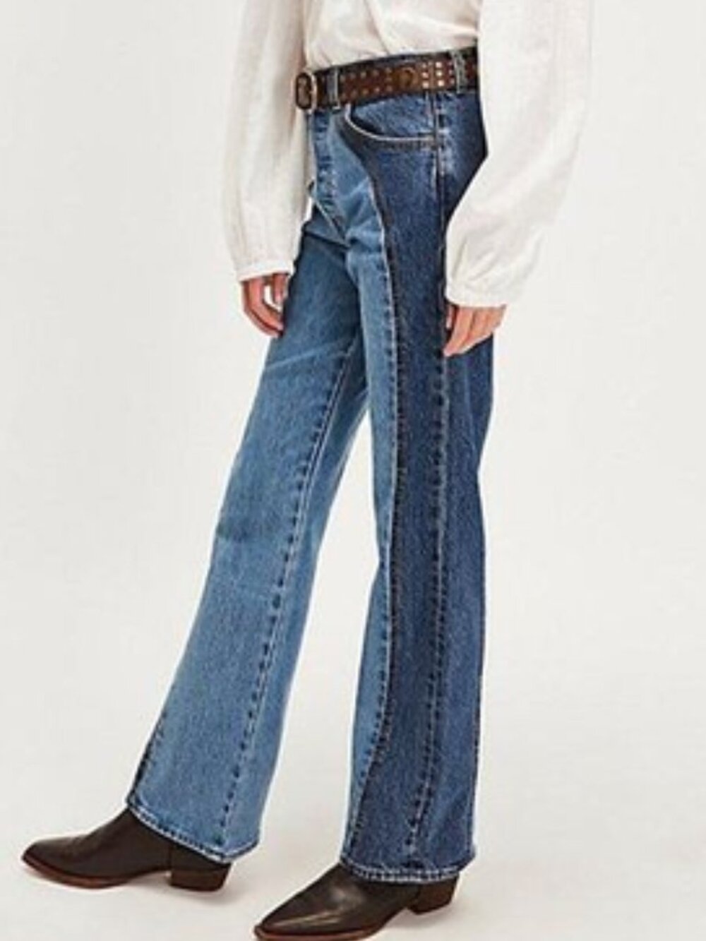 Levis Wedgie Boot Cut Western Jeans Practically Pieced Size 28x32 NWT